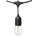 Ghirlanda luminoasa, decorativa, interconectabila, 5m, 10 dulii E27, Lumina Alb Cald, 220V