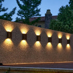 Set 4 x Lampa Solara 4 LED Lumina Bidirectionala, Alb cald