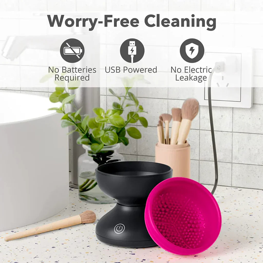 Aparat pentru Curatare Pensule de Machiaj Electric