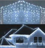 1+1 CADOU Instalatie franjuri 12m, 300 LED-uri, de exterior, interconectabile