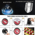 Tocator electric, vas din inox , capacitate 2 litri + Rasnita electrica pentru cafea si alte alimente