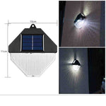 3+1 CADOU Lampa Solara de Perete, 3 LED, Reincarcabil, IP65