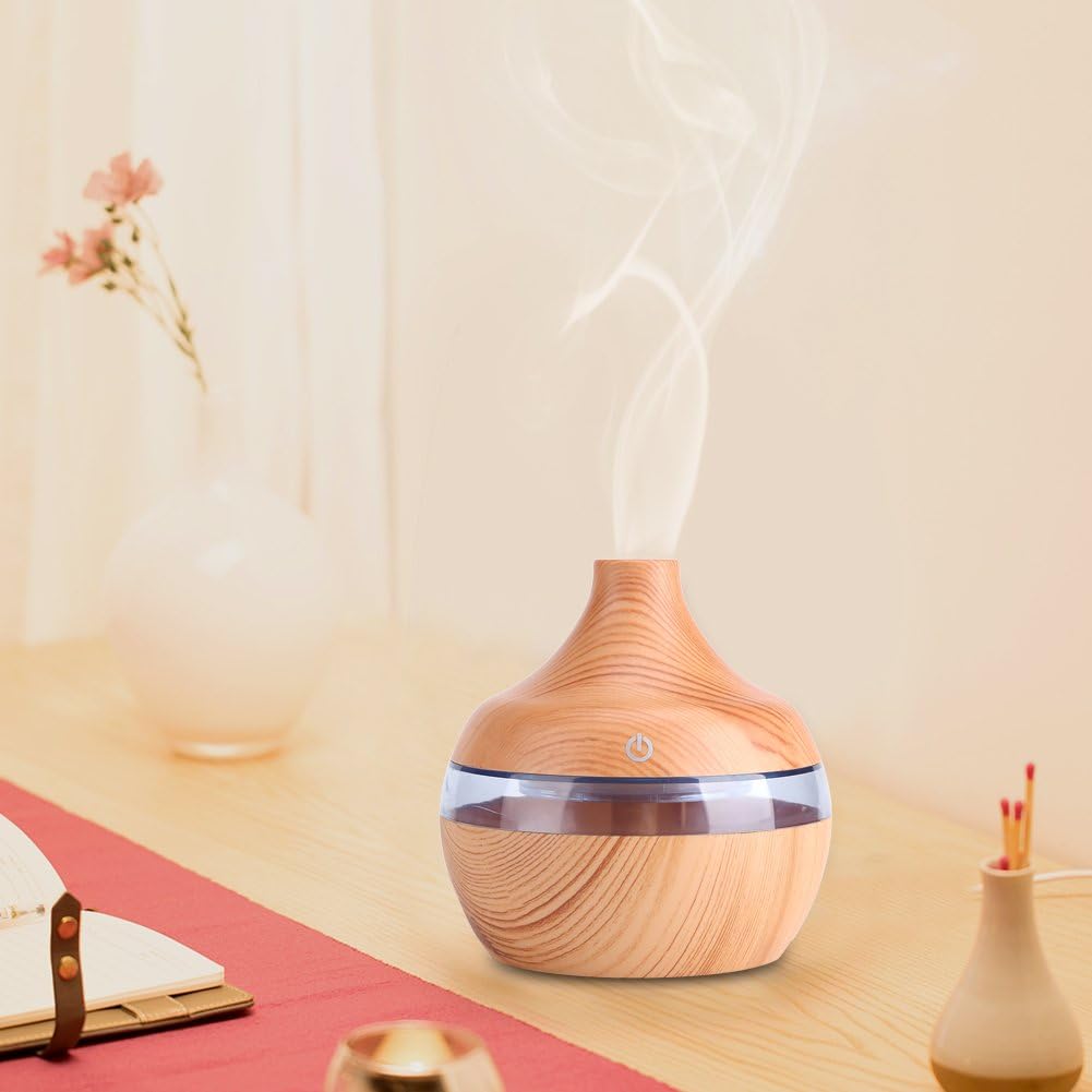 1+1 CADOU Umidificator aromaterapie pentru camera + CADOU 24 uleiuri esentiale pentru aromaterepie