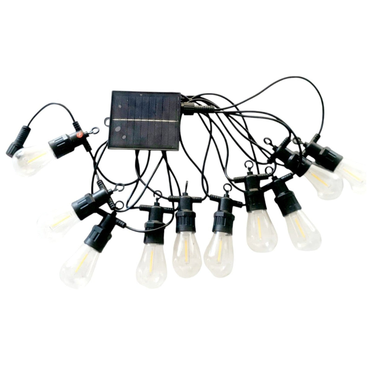 Ghirlanda luminoasa SOLARA, decorativa, 5m, 10 dulii E27, Lumina Alb Cald