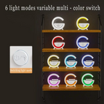Lampa Smart LED RGB si Incarcator Wireless 15W, Lumini Ambientale, Sincronizare muzicala, Difuzore 3W, Bluetooth
