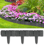 Set 10 x Bordura din plastic cu aspect de piatra
