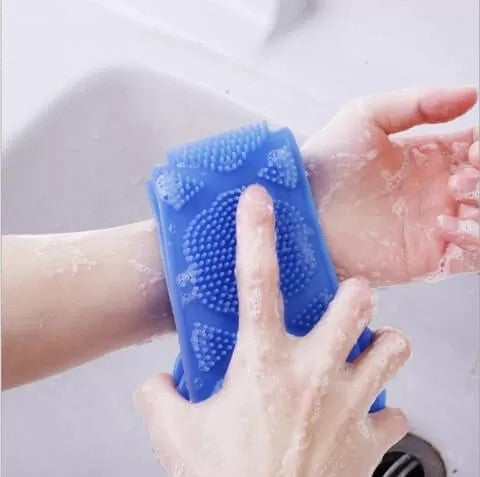 1+1 Gratis. Perie corp baie, silicon, exfoliere si masaj corporal