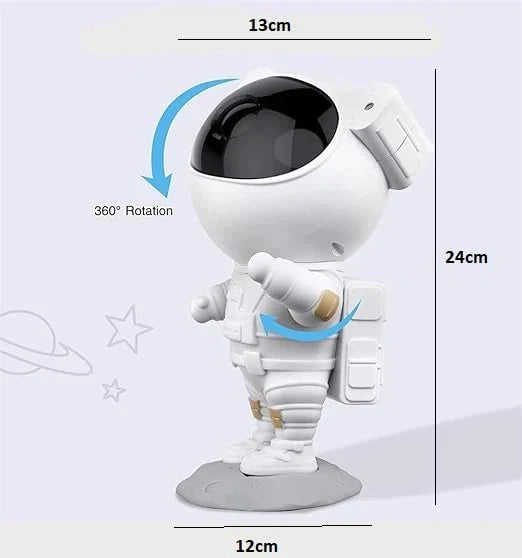 Lampa LED pentru copii cu proiector GALAXY Starry Sky astronaut