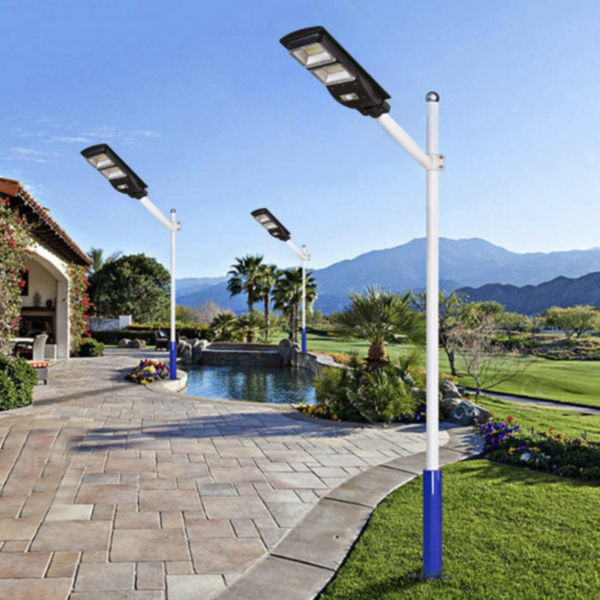 Lampa solara stradala LED, Jortan 120W, suport, telecomanda