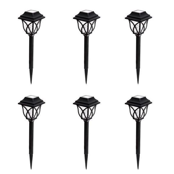 Set 6 x lampa solara felinar LED 43 cm