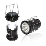 Pachet promotional pentru camping - Dus portabil de camping, Lanterna tip felinar solar, Aragaz portabil camping