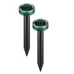 Set 4 x Aparat Cu Incarcare Solara Anti Daunatori, Pentru Cartite, Gradina, Cu Tarus, Verde