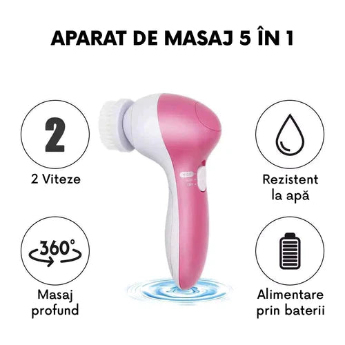 Aparat TRENDO perie de masaj premium, curățare și îngrijire facială 5-in-1
