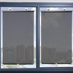 Set 2 x Jaluzea cu ventuze, retractabila, semi-opac