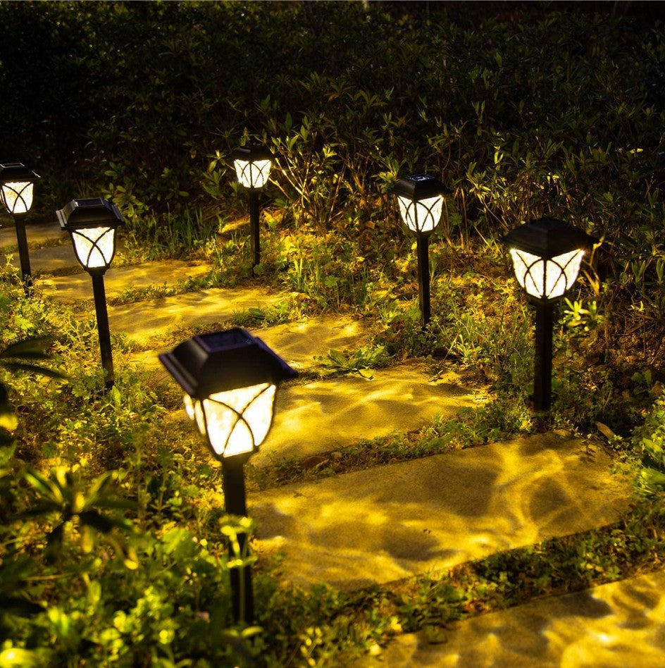 Set 6 x lampa solara felinar LED 43 cm