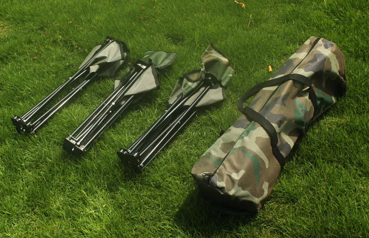 Set Masa cu 2 Scaune Pentru Camping Pliabile Model Army Geanta Inclusa