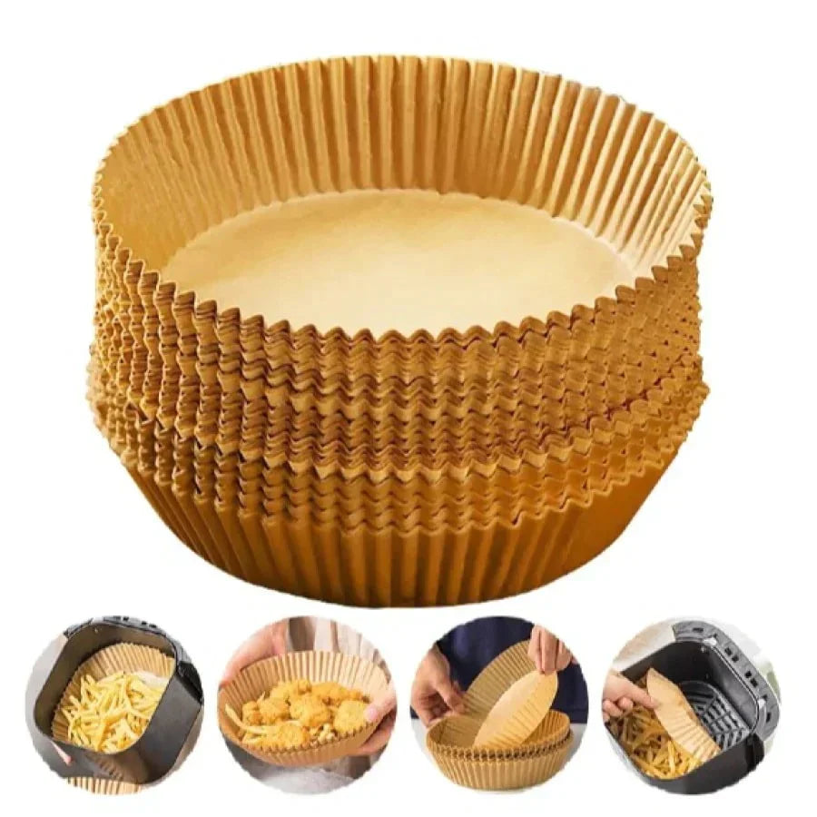 Friteuza fara Ulei cu aer cald, Functie de Coacere, 6L, LCD + CADOU 100 Buc. hartii de copt