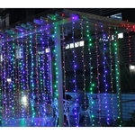Instalatie tip perdea 3x3m, 384 LED-uri, exterior-interior, diverse culori