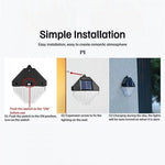 Lampa Solara Exterior LED Dimensiuni 11x10 cm