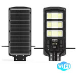 Lampa Solara cu Camera Supraveghere 450W, IP65, Detectie Miscare, Panou Solar Integrat, Monitorizare 24/7, Control Telefon, Rotatie 360°