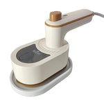 Mini fier de calcat electric cu abur, Portabil, Calcare Verticala Si Orizontala, Pentru Calatorii, Incalzire Rapida, Rezervor De Apa 50ml, Alb