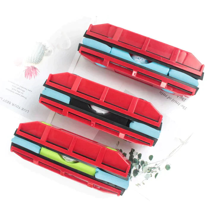 Stergator magnetic dublu pentru curatarea geamurilor