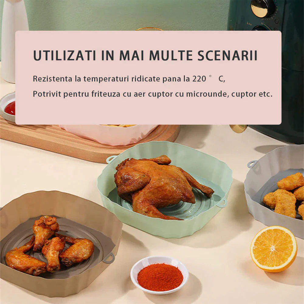Set 4 Tavi Silicon pentru Air Fryer