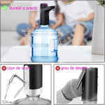 Pompa electrica pentru bidon, dispenser de apa, reincarcabil, 3 l/min, 1200 mAh, 4W, Negru