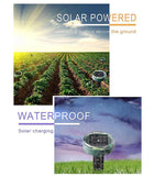 Set 4 x Aparat Cu Incarcare Solara Anti Daunatori, Pentru Cartite, Gradina, Cu Tarus, Verde