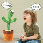 Jucarie audio educativa, limba engleza, 224 de cuvinte + Jucarie Interactiva de Plus Cactus Dansator cu USB CADOU