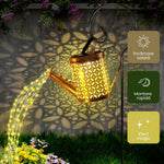 Lampa solara decorativa tip stropitoare – LED cu efect cascada, pentru gradina si terasa din ABS si metal