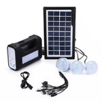 Kit Solar GD-Lite 8017 3 becuri LED, Panou Solar , Incarcator USB, acumulator de mare capacitate