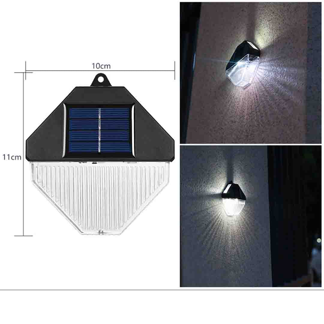 3+1 CADOU Lampa Solara de Perete, 3 LED, Reincarcabil, IP65