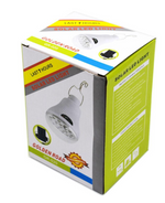 Bec cu leduri, portabil si mini panou solar inclus pentru incarcare, Baterie reincarcabila, 5W