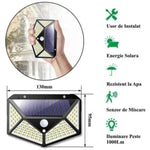 Set Lampi solare cu senzor de miscare, 100 LED
