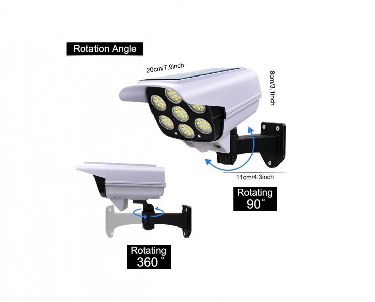 Set 2 x Lampa solara cu LED in forma de camera video