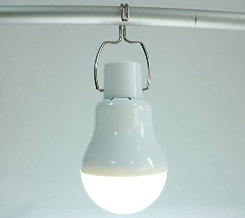 Bec cu leduri, portabil si mini panou solar inclus pentru incarcare, Baterie reincarcabila, 5W