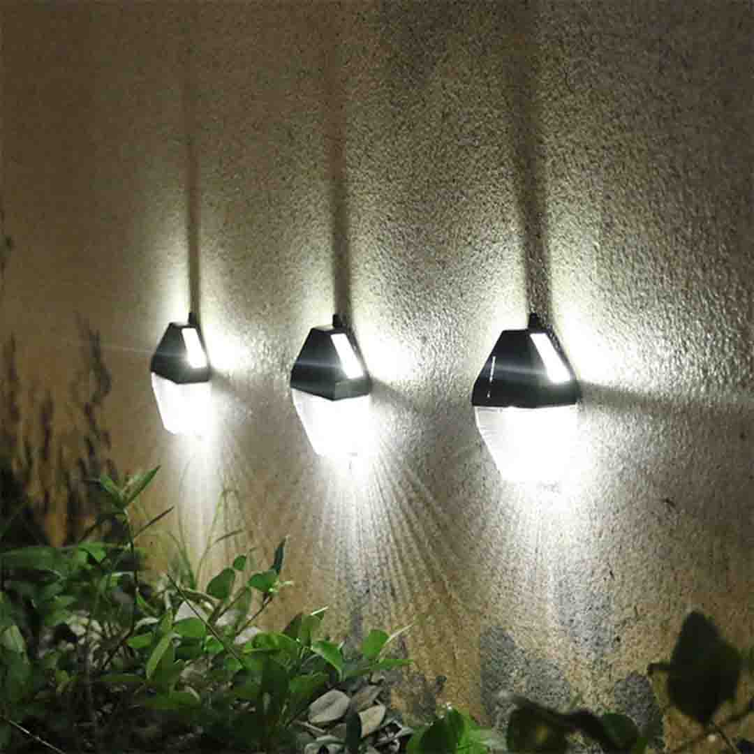 3+1 CADOU Lampa Solara de Perete, 3 LED, Reincarcabil, IP65
