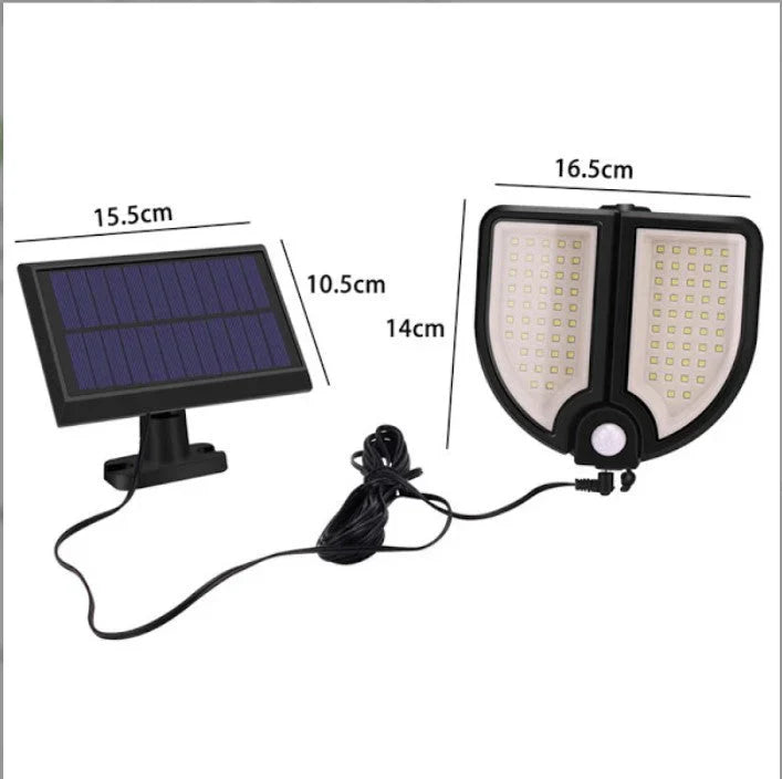 1+1 CADOU Lampa solara 90 LED, senzor de miscare, telecomanda