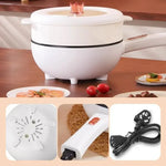 Tigaie electrica 26cm, inteligenta, multifunctionala 3L + Dispenser detergent vase cu suport pentru burete CADOU
