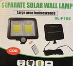 Set 2 sau 6 Lampi Solare LED SL-F108 COB cu senzor de miscare + telecomanda