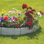 Set 10 x Bordura din plastic cu aspect de piatra