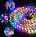 Furtun LED tip banda, SMD, exterior, flexibil, multicolor, 10 Metri