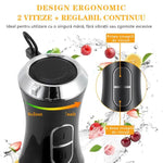 Set blender de mâna 4 in 1, 1500W cu 2 viteze și funcție turbo