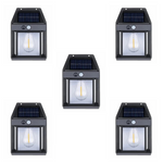 Set 5 Lampi solare de perete cu senzor de miscare Led IP65 3W 3.7v