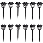 Set 6 x lampa solara felinar LED 43 cm