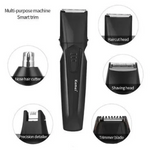 Aparat de tuns 8 in 1 Kemei KM 640 capilar si contur acumulator negru