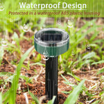 Set 4 x Aparat Cu Incarcare Solara Anti Daunatori, Pentru Cartite, Gradina, Cu Tarus, Verde