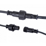 Ghirlanda Luminoasa 5M cu 10 Becuri LED, E27, 1W, Interconectabile,Cablu cu Pendul Negru, Lumina Calda,de Exterior