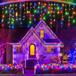 1+1 CADOU Instalatie franjuri 12m, 300 LED-uri, de exterior, interconectabile